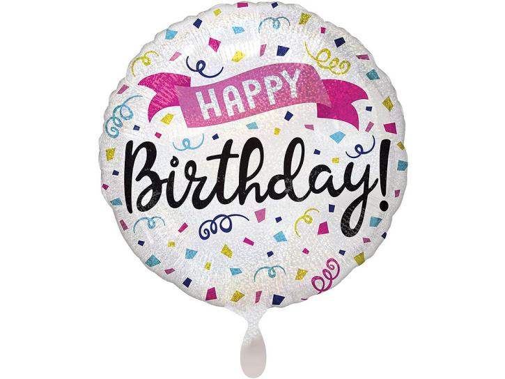 Folienballon Happy Birthday Sparkle 18