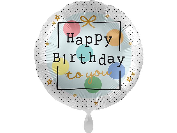 Folienballon Happy Birthday 18