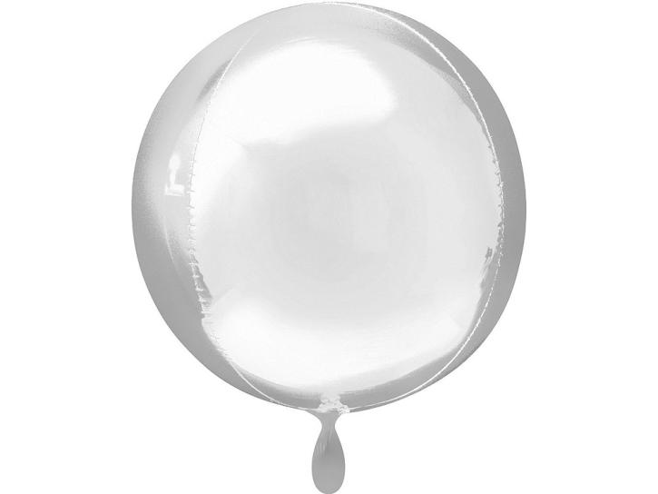 Folienballon Orbz silber 16