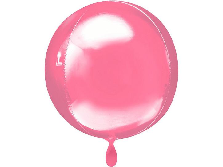 Folienballon Orbz rosa 16