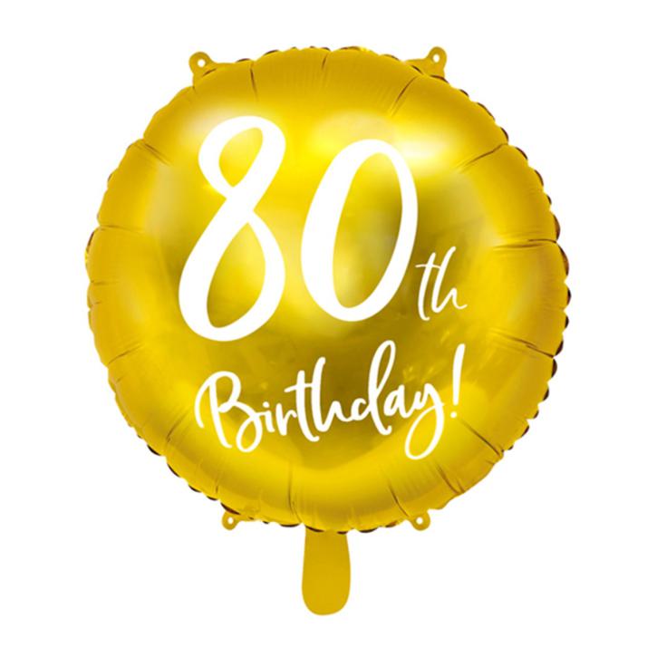 Folienballon 80 th Birthday