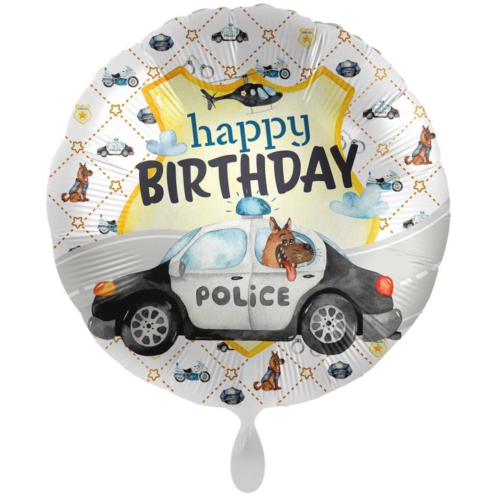 Folienballon Police academy HB 43 cm