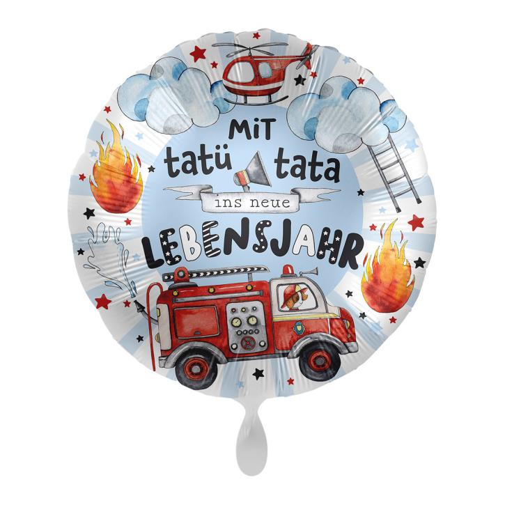 Folienballon Feuerwehr Tatütata HB 43 cm