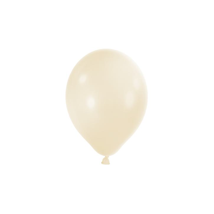 Luftballon mini creme metallic 100 Stk.