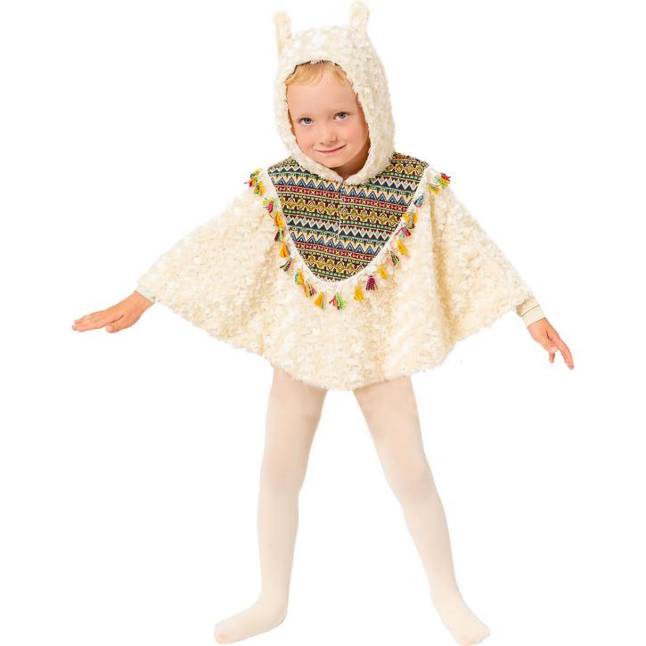 Poncho Lama Kindergröße