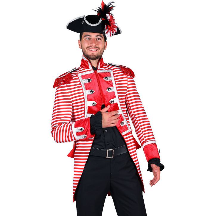 Jacke Herren rot-weiß geringelt Gr. S