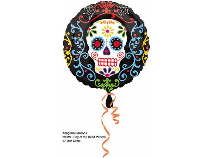 Folienballon Day of the Dead Totenkopf