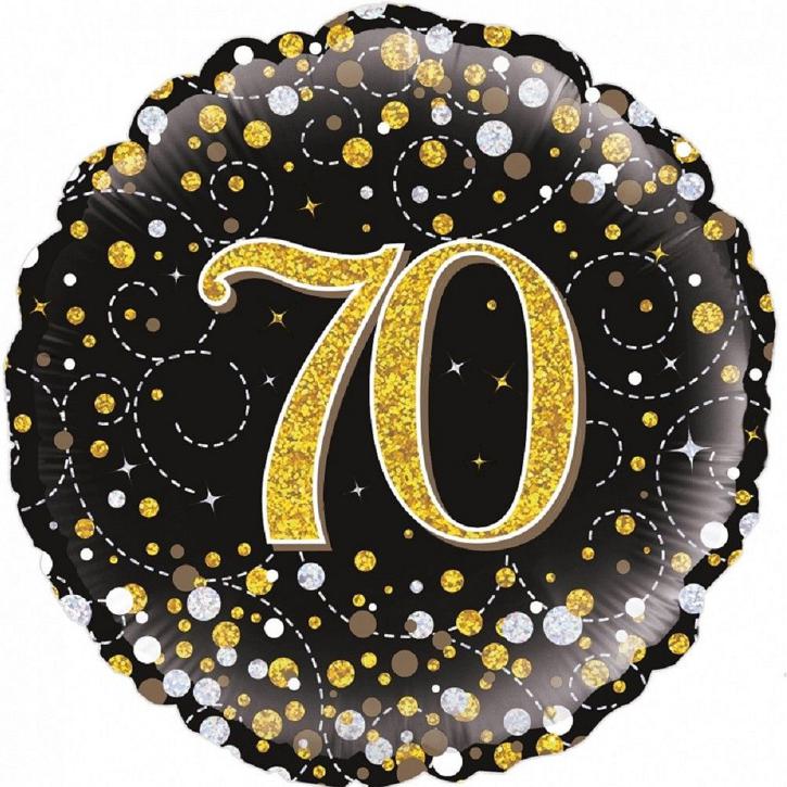 Folienballon HB 70 schwarz-gold