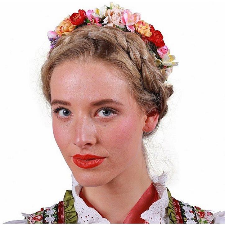 Haarreif Blumen Farben-Mix