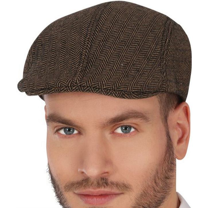 Schiebermütze braun