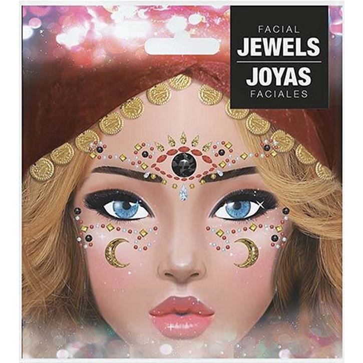 Gesichtstattoo Strass Wahrsagerin