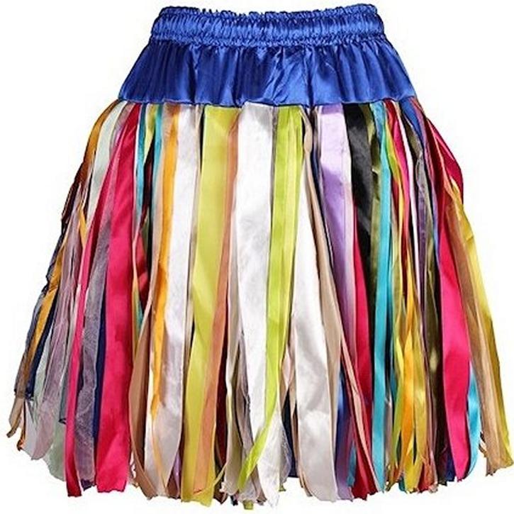 Petticoat Satin blau Mix Einheitsgröße