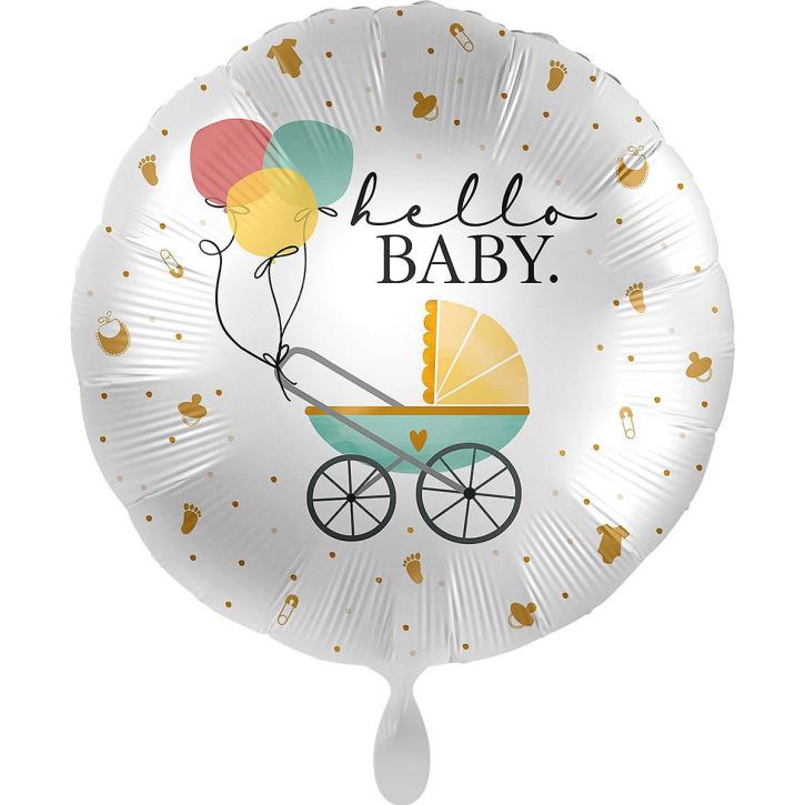 Folienballon Buggy Hello Baby