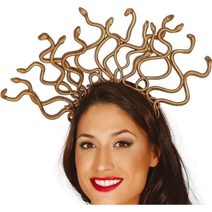 Haarreif Medusa gold