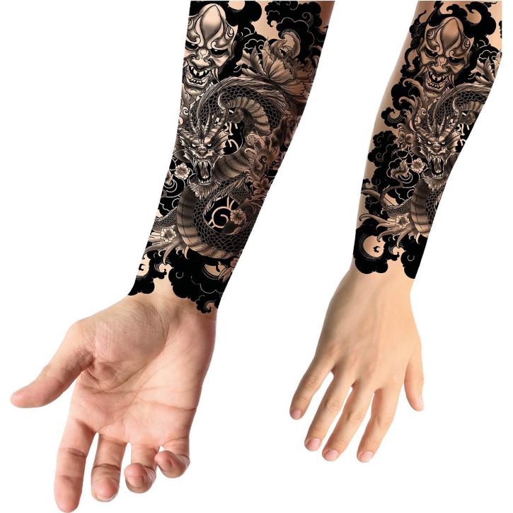 Tattoo Drache schwarz
