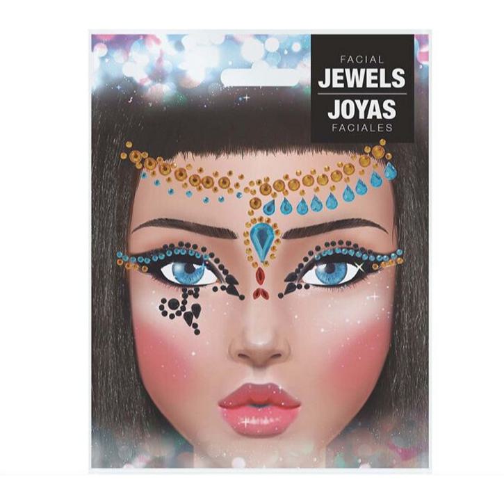 Gesichtstattoo Strass Kleopatra