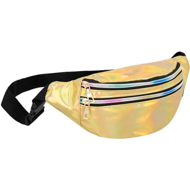 Bauchtasche gold holo