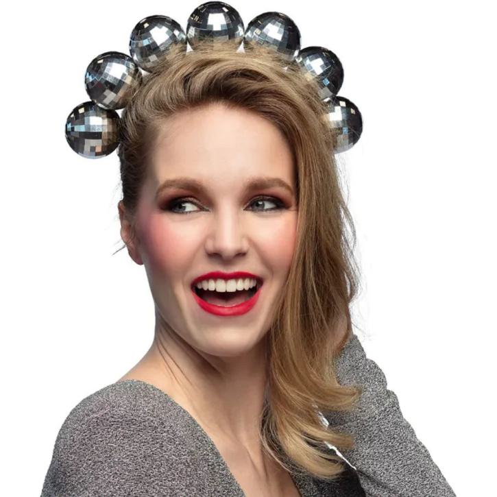 Haarreif Disco Kugel
