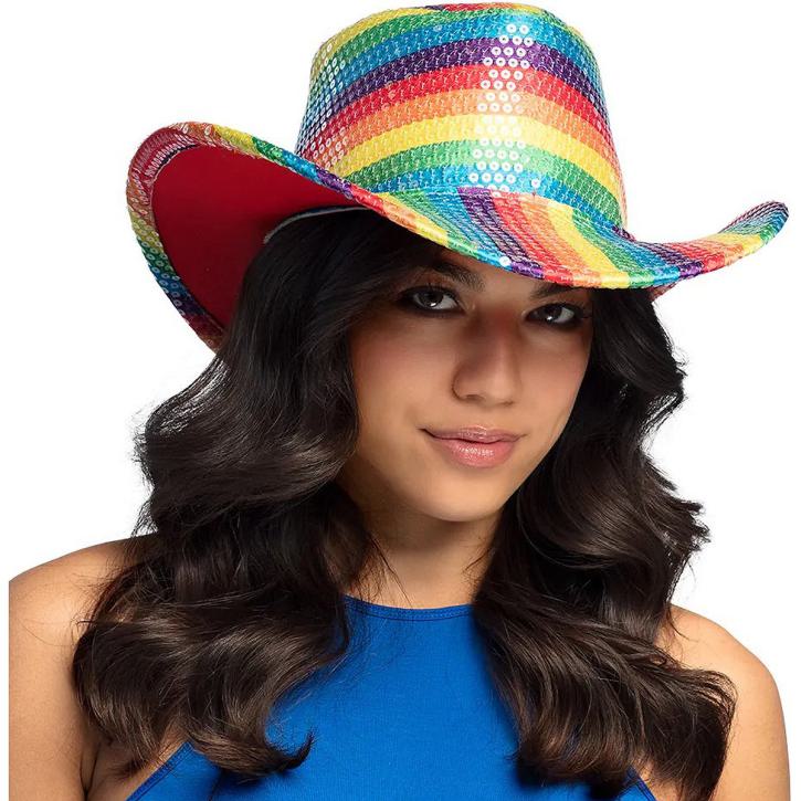 Hut Cowboy Regenbogen