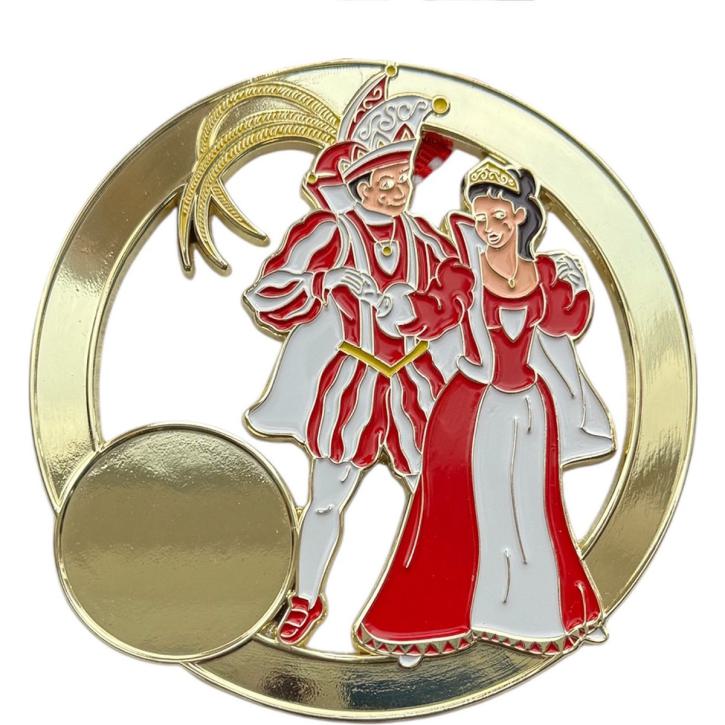 Karnevalsorden Prinzenpaar rot-weiß