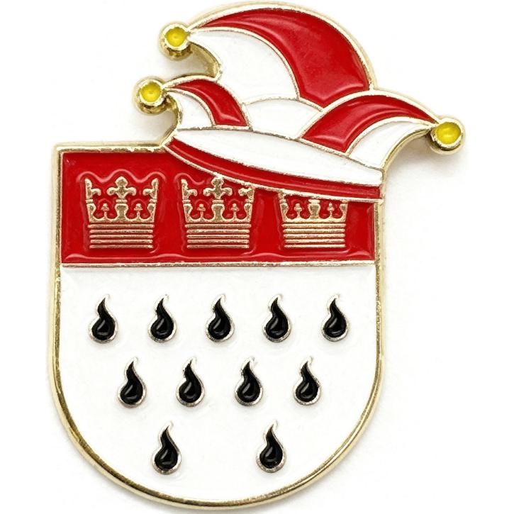 Karnevalspin Wappen mit Mütze