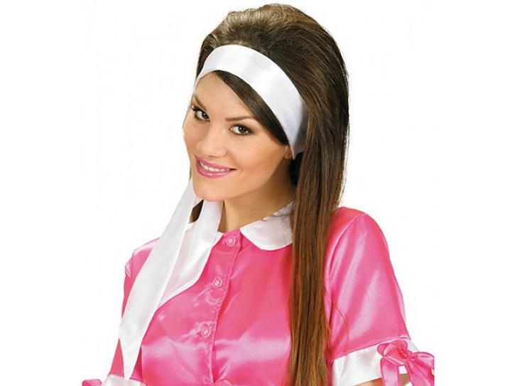 Haarband/Schärpe Satin weiß