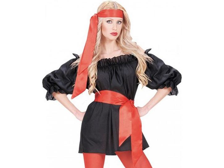 Haarband/Schärpe Satin rot