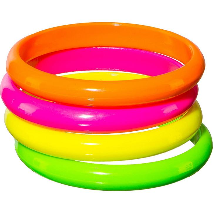 Armreif-Set 4 Farben neon