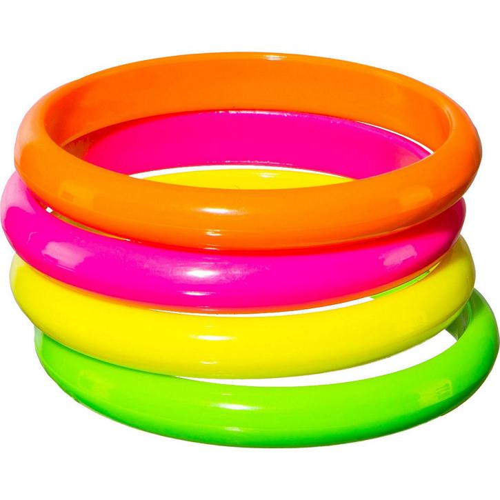 Armreif-Set 4 Farben neon