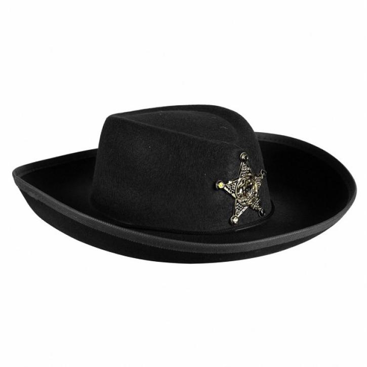 Cowboyhut schwarz Kinder