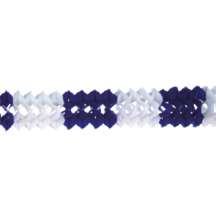 Girlande blau/weiß 4m