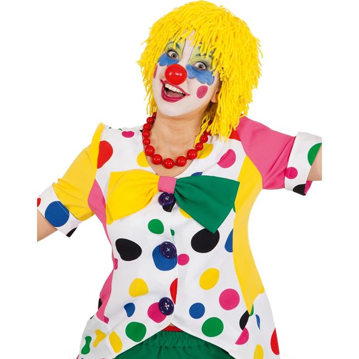 Perücke Clown Wolle gelb