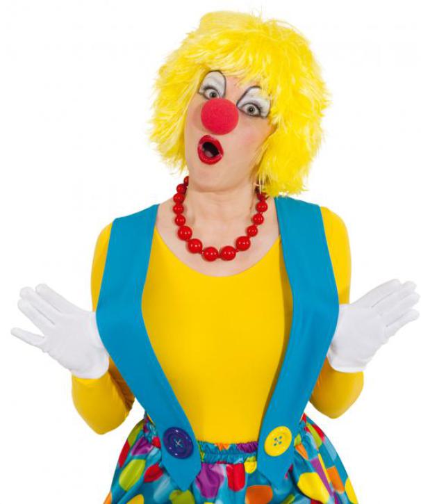 Perücke Clown gelb