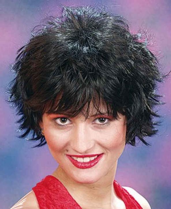 Perücke Kurzhaar schwarz