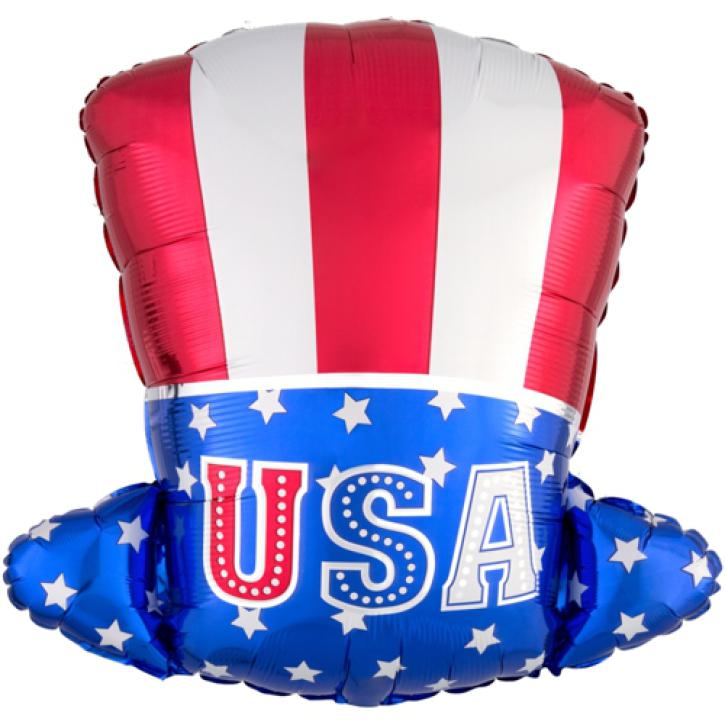 Folienballon Uncle Sam Hut USA