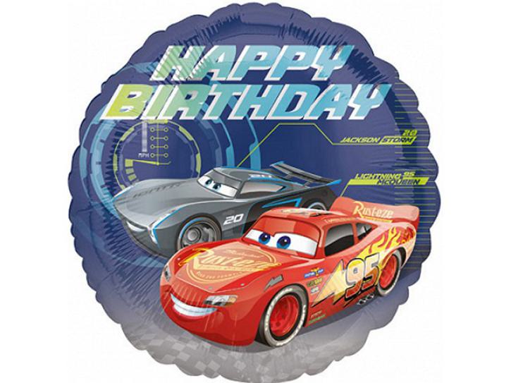 Folienballon Cars Happy Birthday 45cm