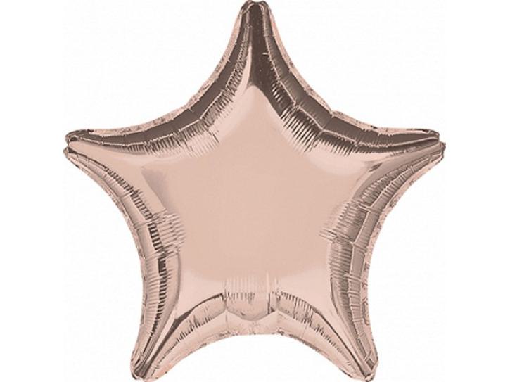 Folienballon Stern rose gold 48cm