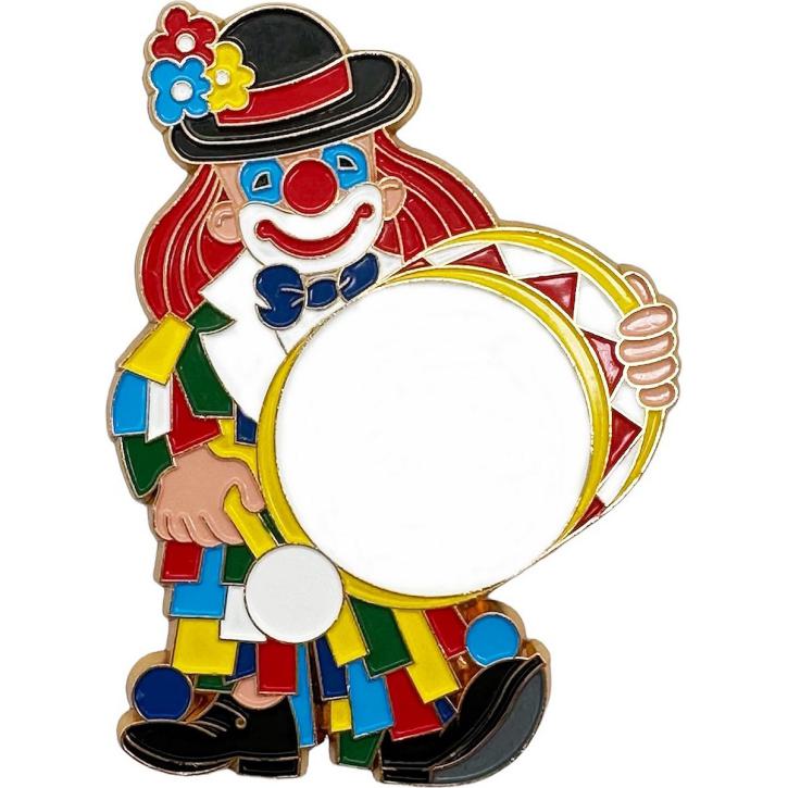 Karnevalsorden Clown mit Trommel