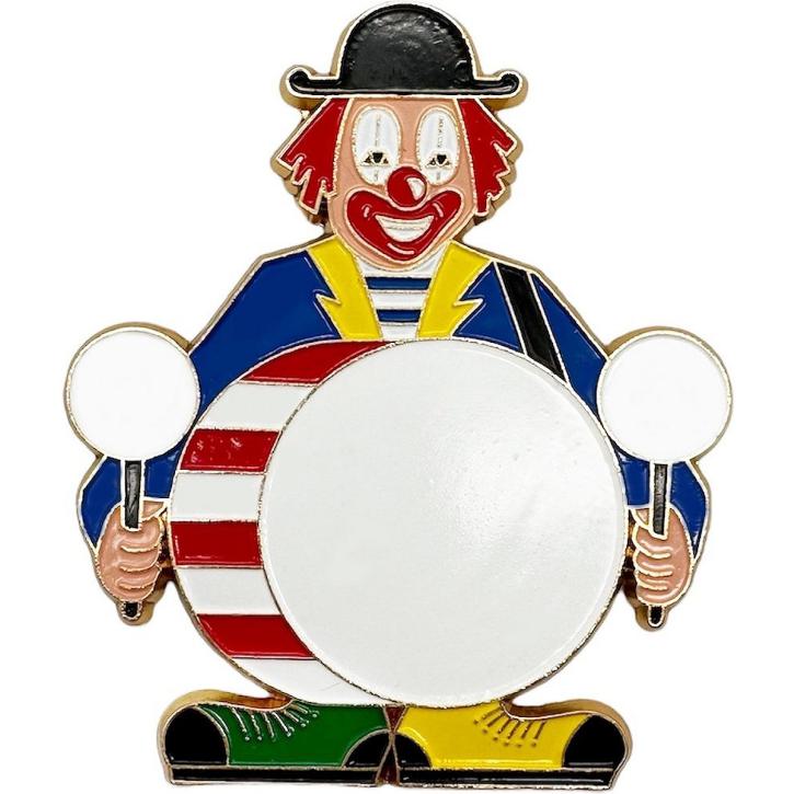 Karnevalsorden Clown mit Trommel