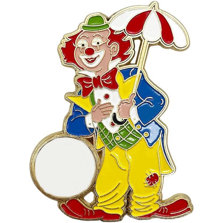 Karnevalsorden Clown mit Schirm