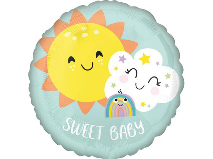 Folienballon Baby Regenbogen