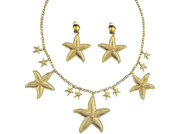 Schmuck Meerjungfrau Kette/Ohrringe