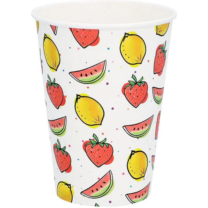 Pappbecher Fruits 21 cl