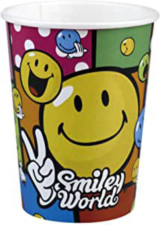 Becher Smiley Comic 8 Stk.