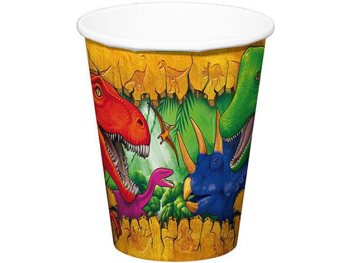 Becher Dinosaurier 8 Stk.