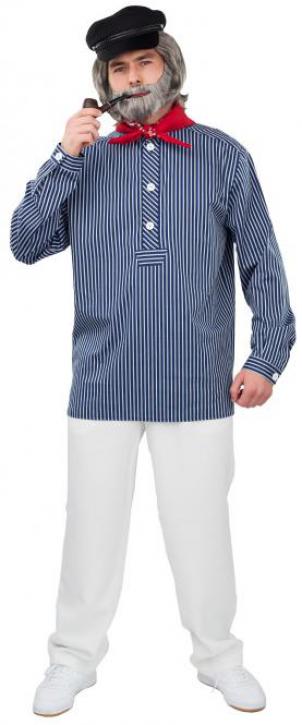 Fischerhemd blau Gr. 46/48