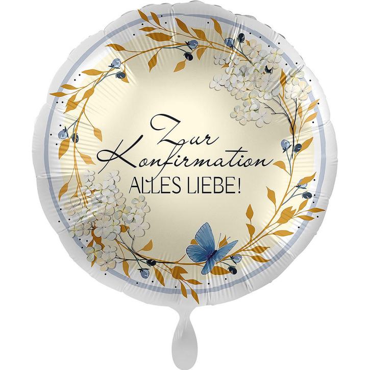 Folienballon Konfirmation Alles Liebe  45 cm