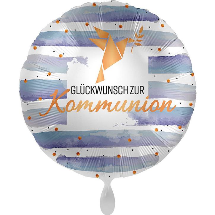 Folienballon Glückwunsch Kommunion 45 cm