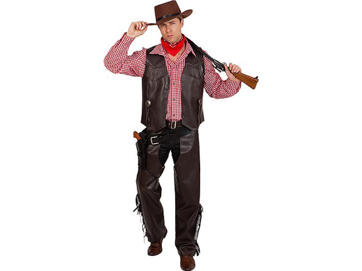 Cowboy Weste braun Gr.56/58