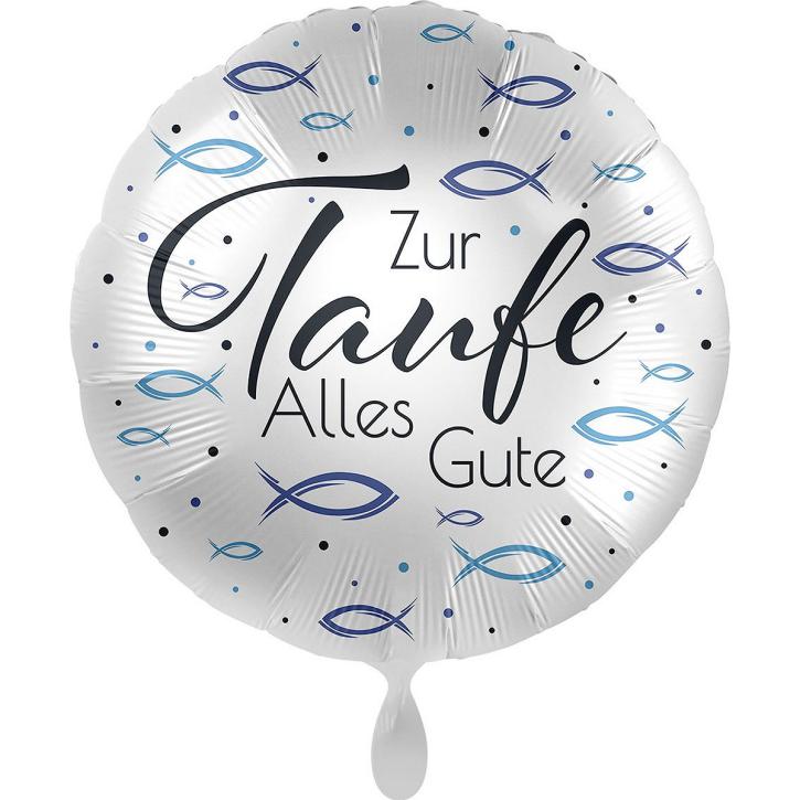 Folienballon Taufe Fische 45 cm